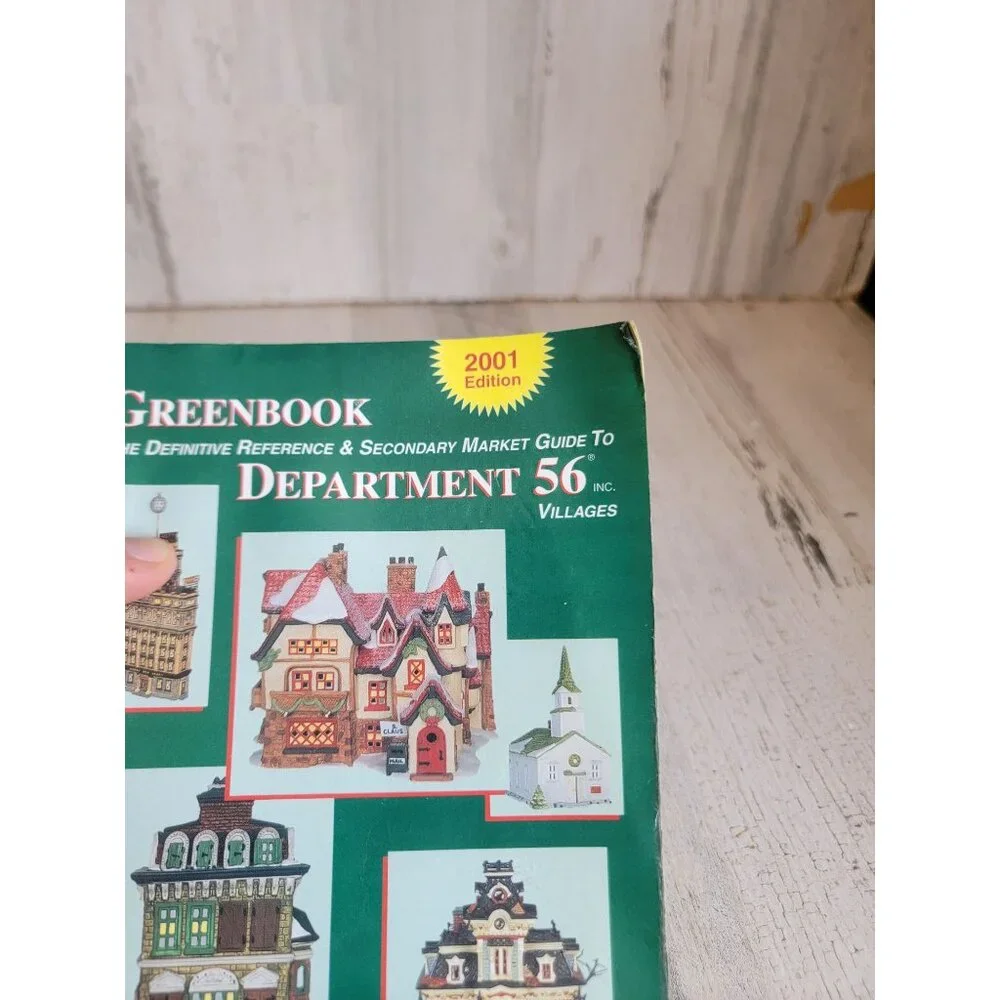 Vintage green book‎ Department 56 2001 guide to book